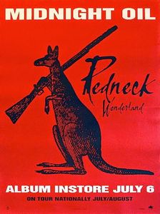 MIDNIGHT OIL - Redneck Wonderland - Instore Promo Poster