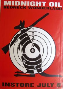 MIDNIGHT OIL - Redneck Wonderland - Instore Promo Poster