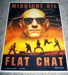 MIDNIGHT OIL - Flat Chat - Instore Promo Poster