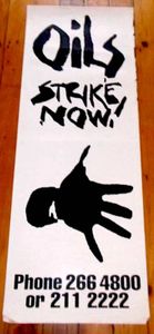 MIDNIGHT OIL - Oils Strike Now! 1990 Tour Poster