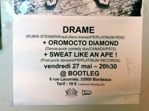 Drame + Oromocto Diamond + Sweat Like An Ape!