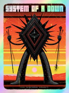 System Of A Down San Bernardino 2018 (AP Foil Variant)