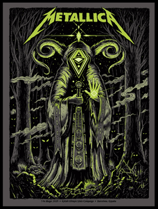 Metallica Barcelona 2019 (Green Glow In The Dark Variant)