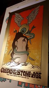 Queens of the Stone Age Houston 2014 (Gold Foil Edition)