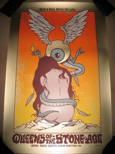 Queens of the Stone Age Houston 2014 (Gold Foil Edition)