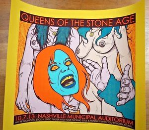 Queens Of The Stone Age Nashville 2013 (Yellow Edition)