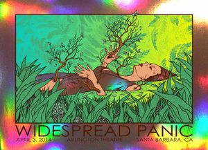 Widespread Panic Santa Barbara 2014 (Foil Variant)