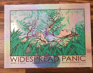 Widespread Panic Santa Barbara 2014 (Sparkle Foil Variant)
