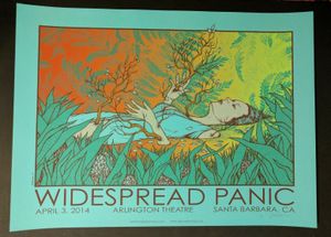 Widespread Panic Santa Barbara 2014 (Raspberry Blue Variant)