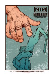 Nine Inch Nails / Soundgarden Red Rocks 2014 (Cool Variant)