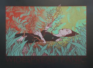 Widespread Panic Santa Barbara 2014 (Dark Woodland Green Variant)