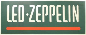 Led Zeppelin Coda Tour Banner 1982
