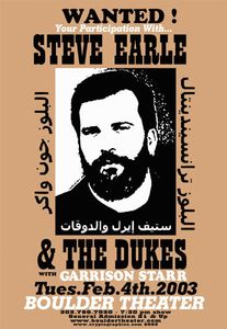 Steve Earle and The Dukes Boulder 2003