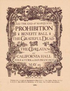 Aid the End of Marijuana Prohibition Benefit San Francisco 1966