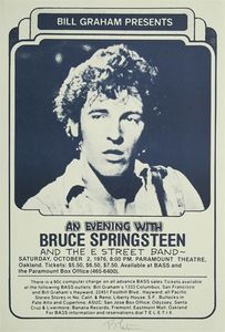 Bruce Springsteen and the E Street Band Oakland 1976