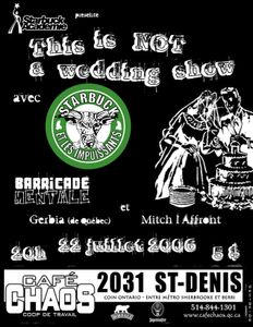 Starbuck et les impuissants Montreal 2006