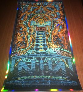 Nine Inch Nails Los Angeles 2018 (Silver Foil Variant)