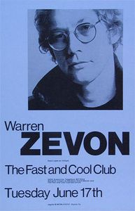Warren Zevon Austin 1986