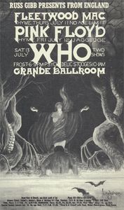 Fleetwood Mac / Pink Floyd / The Who Detroit 1968