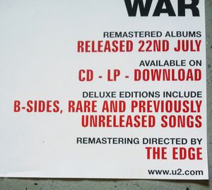 U2 Remasters Series Poster 2008