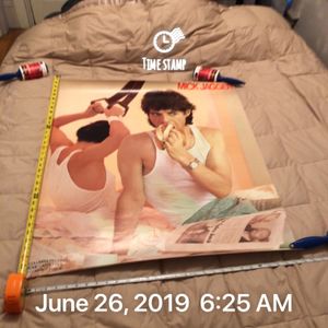 The Rolling Stones Mick Jagger 1985 She’s The Boss Original Promo Poster Size: 34 x 30 inches (height x width)