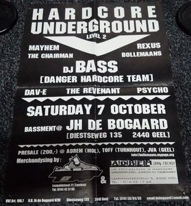Hardcore Underground Level 2 - Geel, 2000