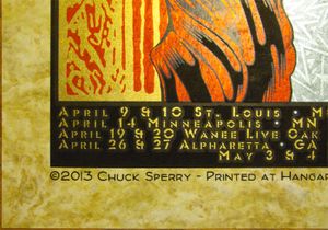 Widespread Panic Spring Tour 2013 (Parchment edition)