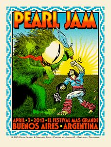 Pearl Jam Buenos Aires 2013 (Artist edition)