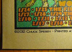 Widespread Panic Wood Tour 2012 (Pine Wood Grain edition)