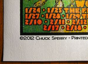 Widespread Panic Wood Tour 2012 (Birch Wood Grain edition)