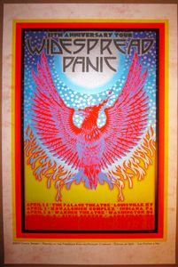 Widespread Panic 25th Anniversary Tour 2011 (Rose Marbled Parchment edition)
