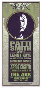 Patti Smith Ann Arbor 1995 (Poster edition)