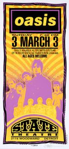 Oasis Detroit 1996 (Handbill edition)