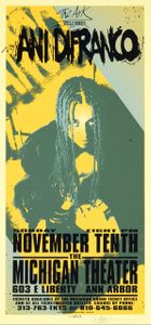 Ani DiFranco Ann Arbor 1996 (Poster edition)