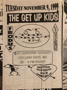 At The Drive In / Get Up Kids - College Park MD 1999
