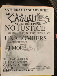 The Casualties Washington, DC 2000 