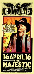 Johnny Winter Detroit 1999 (Handbill edition)