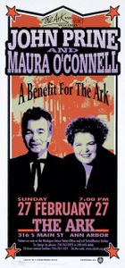John Prine / Maura O’Connell Ann Arbor 2000 (Handbill edition)