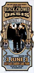 Black Crowes / Oasis Darien Center 2001 (Poster edition)