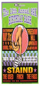 12th Annual 89X Birthday Bash Sterling Heights 2002 (Handbill edition)