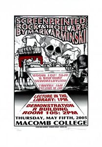 Screen Printed Rock & Roll Art by Mark Arminski Sterling Heights 2004