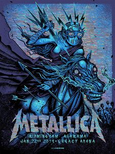 Metallica Birmingham 2019 (Artist Proof Glitch Foil Variant)