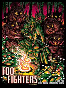 Foo Fighters Gothenburg 2018 (Artist Proof Orange Variant)