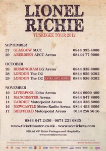 Lionel Richie - Tuskegee Tour, UK, 2012