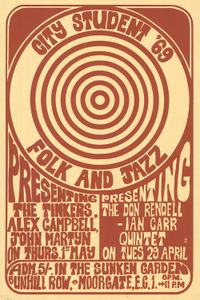 The Tinkers + Alex Campbell + John Martyn + The Don Rendell - Ian Carr Quintet - London, 1969