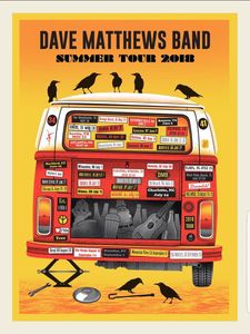 Dave Matthews Band Summer Tour 2018 (Red edition)