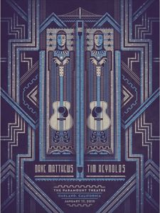Dave Matthews and Tim Reynolds Oakland 2015 (Night 2) (Artist edition)