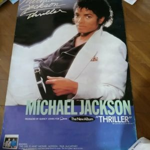 Michael Jackson Thriller Album Promo Poster Japan B1