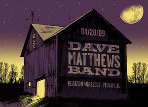 Dave Matthews Band Pelham 2009 (Show edition)
