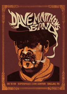 Dave Matthews Band Dallas 2008 (Brick Red AP edition)